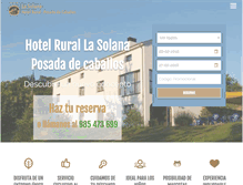 Tablet Screenshot of lasolana-posadadecaballos.com